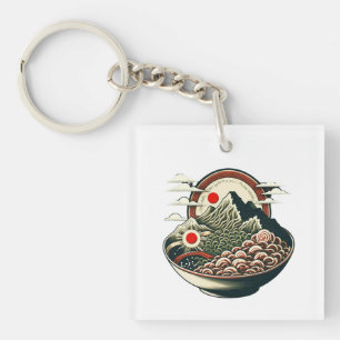 Ramen Mountains Key Ring