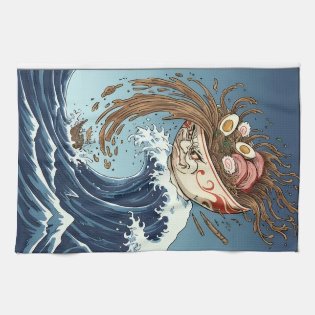 ramen navigator tea towel (Horizontal)
