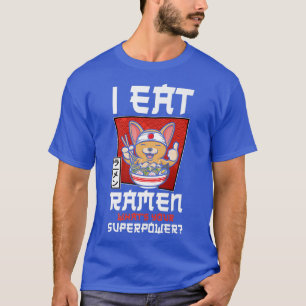 Ramen Noodle Bowl Love Japanese Kawaii Dog Corgi I T-Shirt