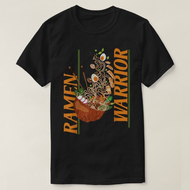 Ramen Noodle Bowl Love Japanese Kawaii Ramen Warri T-Shirt (Design Front)