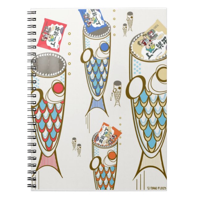 Ramen Noodle Deep Ocean Monster  Notebook (Front)