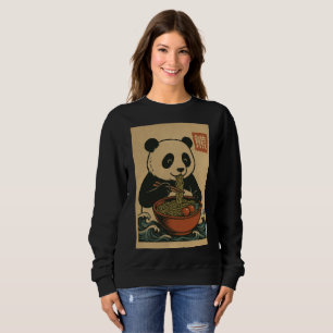 Ramen Noodle Eating: Panda Women's sweatshirt