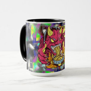 Ramen Noodle Lover Scary Japanese Demon Mug