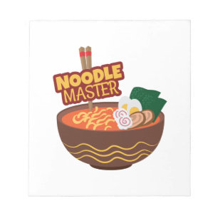 Ramen Noodle Master Funny Japanese Gift Idea Notepad