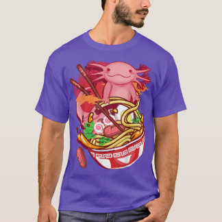 Ramen Noodles Axolotl Anime Otaku Japanese Food Gi T-Shirt