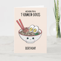 Ramen Noodles Birthday Card