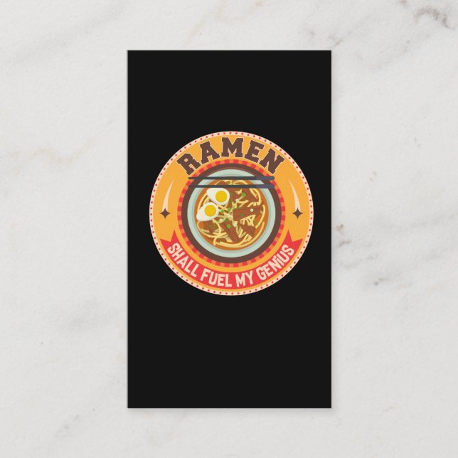 Ramen Noodles Bowl Japanese Food Asian Foodie Business Card (Front)