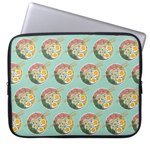 Ramen Noodles Bowl Japanese Food Restaurant Foodie Laptop Sleeve