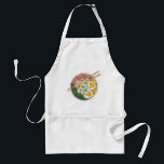 Ramen Noodles Bowl Japanese Food Restaurant Foodie Standard Apron<br><div class="desc">Design features an original marker illustration of a steaming hot bowl of delicious ramen noodles with pork, corn, eggs, bok choy, and green onions. Perfect for any ramen lover or fan of Japanese food! Lots of coordinating foodie products are also available from this shop! Don't see exactly what you're looking...</div>