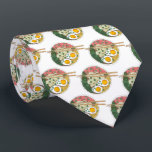 Ramen Noodles Bowl Japanese Food Restaurant Foodie Tie<br><div class="desc">Design features an original marker illustration of a steaming hot bowl of delicious ramen noodles with pork, corn, eggs, bok choy, and green onions. Perfect for any ramen lover or fan of Japanese food! Lots of coordinating foodie products are also available from this shop! Don't see exactly what you're looking...</div>