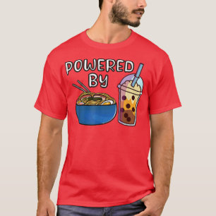 Ramen Noodles Bubble Tea Tapioca Milk Kawaii Boba  T-Shirt
