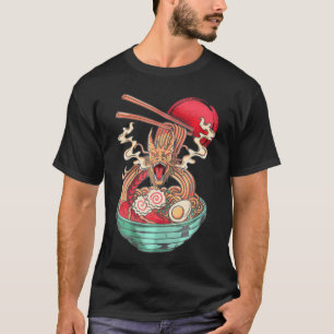 Ramen Noodles Dragon Anime Japanese Kawaii T-Shirt