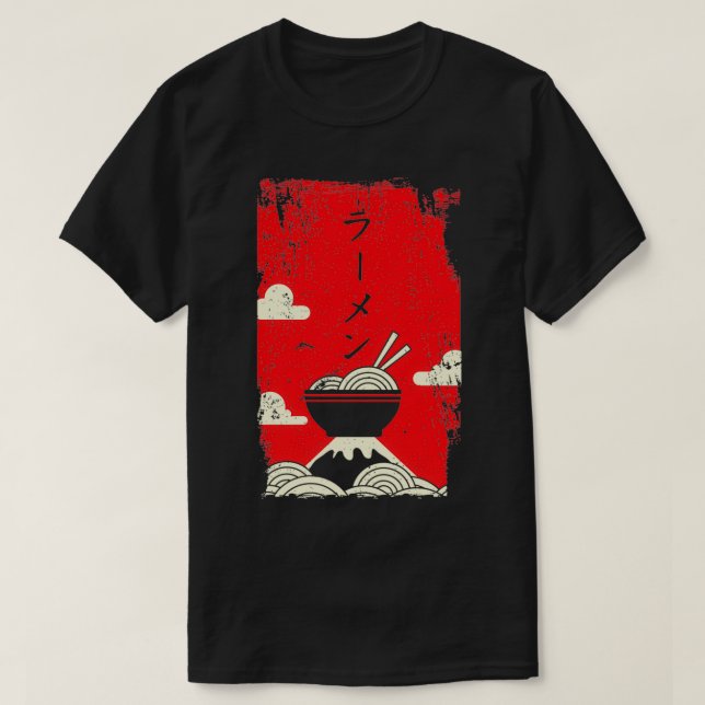 Ramen Noodles Japanese Art Pullover  (Design Front)