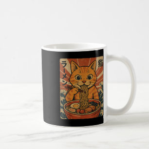 Ramen Noodles Orange Cat Japanese Anime Kawaii Cat Coffee Mug