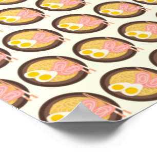Ramen Noodles Soup Japanese Food Lover Eggs Poster