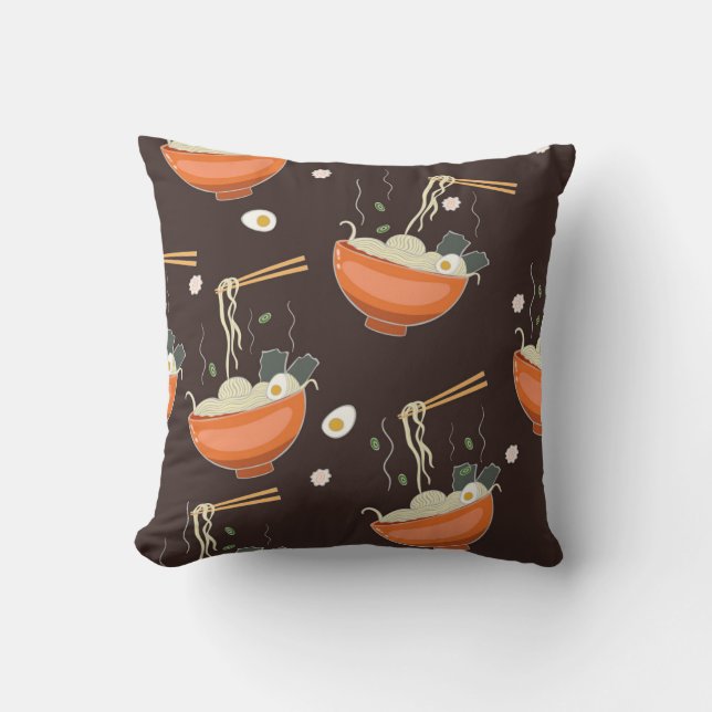 Ramen Noodles: Vintage Graphics Cushion (Front)
