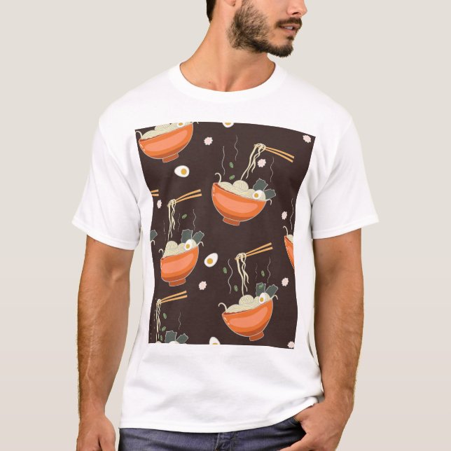 Ramen Noodles: Vintage Graphics T-Shirt (Front)