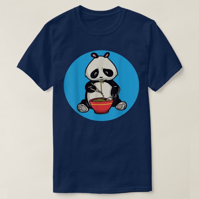 Ramen Panda Japanese Noodles Anime Kawaii  T-Shirt (Design Front)