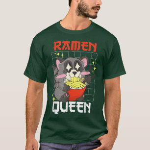 Ramen Queen with a Panda and Ramen T-Shirt