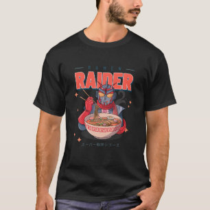 Ramen Raider Cat Japanese Cute Kawaii Anime. T-Shirt