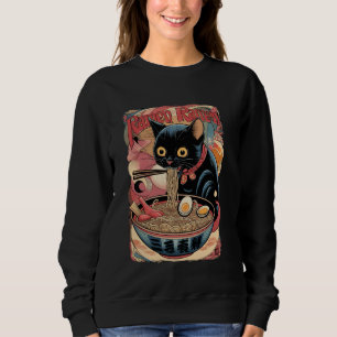 Ramen Ramen Cat Art Japanese Culture Sweatshirt