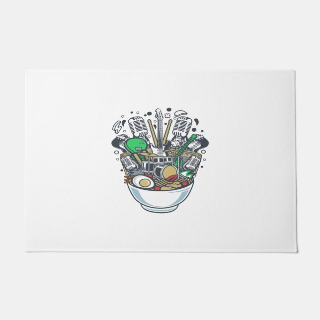 Ramen Rock Doormat (Front)