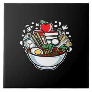 Ramen School Ceramic Tile
