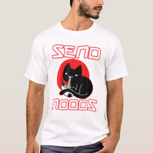 Ramen Send Noods Cute Japanese Asian Cat Food Love T-Shirt
