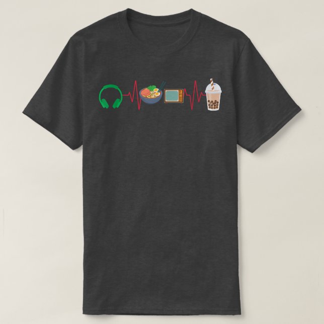 Ramen Shirt K-pop Ramen Boba Bubble Tea K-Drama Lo (Design Front)
