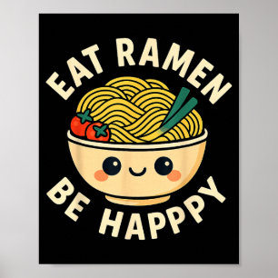 Ramen Shirts Kawaii Style Funny Japanese Anime Gra Poster