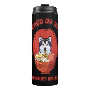 Ramen Sushi American Eskimo Dog T-Shirt Thermal Tumbler