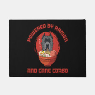 Ramen Sushi Cane Corso Dog T-Shirt Doormat