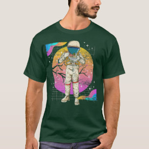 Ramen Synthwave 90s Vaporwave Cherry Blossom Space T-Shirt