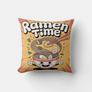 Ramen Time – Cute Cartoon Ramen Bowl Cushion