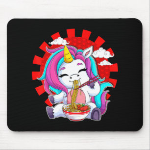 Ramen Unicorn Kawaii Anime Japanese Food Gift Girl Mouse Pad