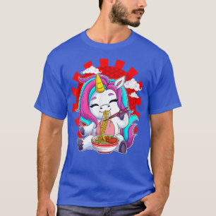 Ramen Unicorn Kawaii Anime Japanese Food Gift Girl T-Shirt