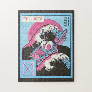 Ramen Vaporwave Jigsaw Puzzle