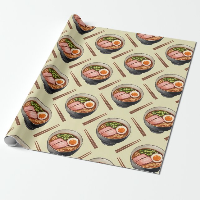 Ramen Wrapping Paper (Unrolled)