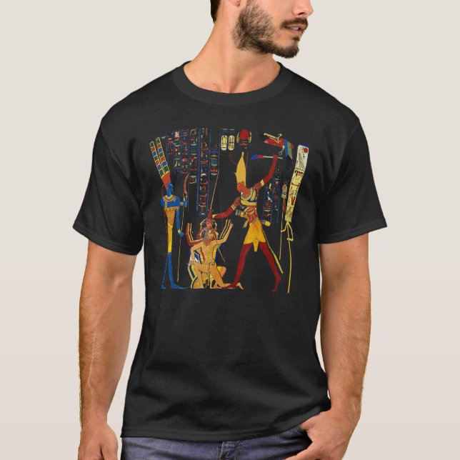Ramesses Ii About To Sacrifice Prisoners To The Go T-Shirt (Front)
