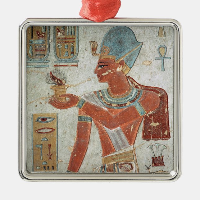 Ramesses II: Dressed for War Metal Ornament (Front)