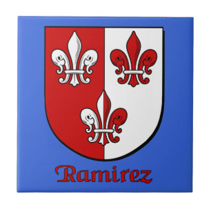 Ramirez Family Shield Ceramic Tile