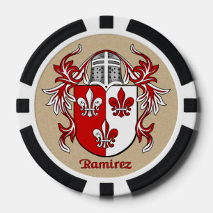 Ramirez Heraldic Arms Poker Chips