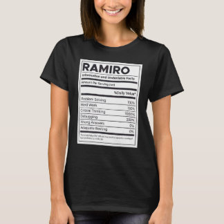Ramiro Nutrition Information Problem Solving Hard  T-Shirt