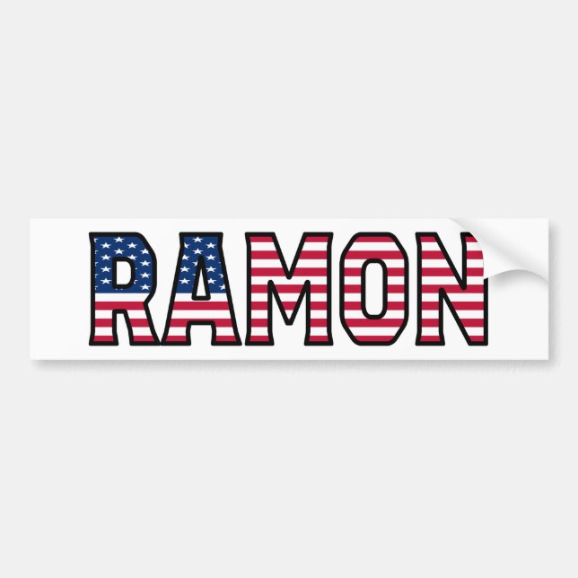 Ramon Name Vorname USA Aufkleber Sticker Auto (Front)