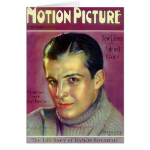 Ramon Novarro vintage illustration