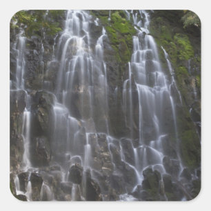 Ramona Falls in Clackamas county, Oregon Square Sticker