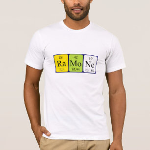 Ramone periodic table name shirt
