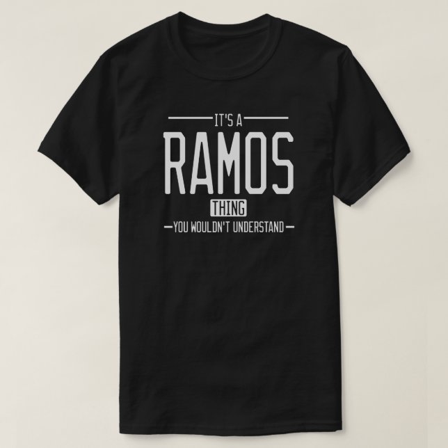 Ramos funny surname funny family T-Shirt (Design Front)