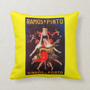 Ramos Pinto Vintage PosterEurope Cushion