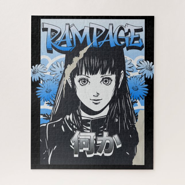 Rampage in Bloom: Shadows Beneath the Sky It evoke Jigsaw Puzzle (Vertical)